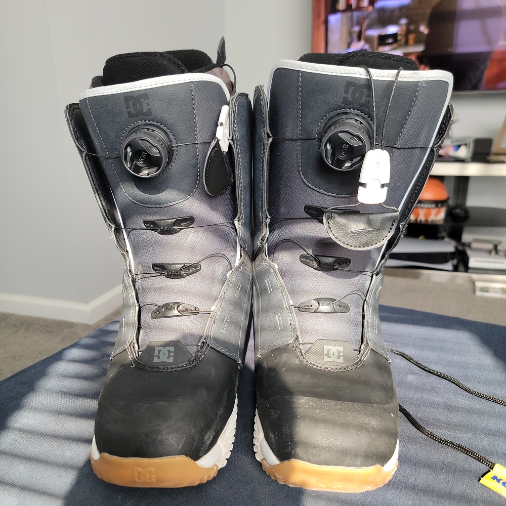 DC Men's Black and Gray Boots